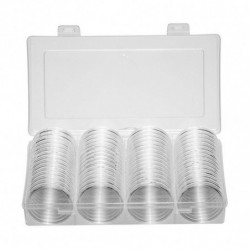 Wharick 60Pcs 40mm Eagles Coin Capsules with Storage Box Container Collection Supplies Wharick 60Pcs 40mm Eagles Coin Capsules with Storage Box Container Collection Supplies