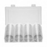 Wharick 60Pcs 40mm Eagles Coin Capsules with Storage Box Container Collection Supplies