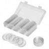 Wharick 60Pcs 40mm Eagles Coin Capsules with Storage Box Container Collection Supplies