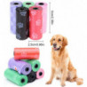 12 Rolls Pet Waste Bags Plastic Leakproof Bin Bag Dog Waste Bag Animal Waste Bag With Animal Paw Print, Pink