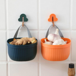Kitchen Storage Basket Handle Design Waterproof Moisture-proof PP Plastic Soap Sponge Hanging Sundri Kitchen Storage Basket Handle Design Waterproof Moisture-proof PP Plastic Soap Sponge Hanging Sundri