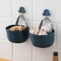 Kitchen Storage Basket Handle Design Waterproof Moisture-proof PP Plastic Soap Sponge Hanging Sundri Kitchen Storage Basket Handle Design Waterproof Moisture-proof PP Plastic Soap Sponge Hanging Sundri