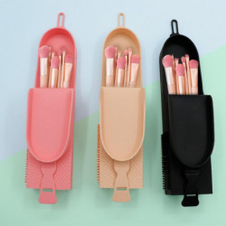 Storage Bag Portable Dustproof with Lid Travel-friendly Exquisite Design Easy to Clean Makeup Brush Storage Bag Portable Dustproof with Lid Travel-friendly Exquisite Design Easy to Clean Makeup Brush