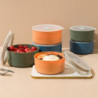 Fresh-keeping Bowl Nordic Style Dust-proof PP Multi-functional Dorm Noodle Bento Bowl Dinnerware Sup