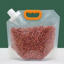7Pcs/Set Grain Storage Bag Transparent Food Rice Millet Sealing Pouch with Handle Snack Seal Contain 7Pcs/Set Grain Storage Bag Transparent Food Rice Millet Sealing Pouch with Handle Snack Seal Contain