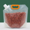 7Pcs/Set Grain Storage Bag Transparent Food Rice Millet Sealing Pouch with Handle Snack Seal Contain