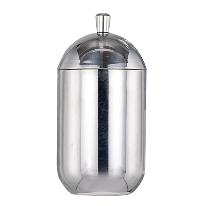 Swab Box Large Capacity Leak-proof Sturdy Smooth Stainless Steel Cotton Swab Container Hospital Supp