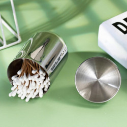 Swab Box Large Capacity Leak-proof Sturdy Smooth Stainless Steel Cotton Swab Container Hospital Supp Swab Box Large Capacity Leak-proof Sturdy Smooth Stainless Steel Cotton Swab Container Hospital Supp