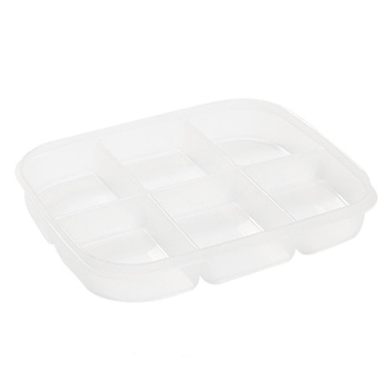Food Storage Box Food Grade Fresh-keeping Transparent PP Material Fridge Food Container Divided Serv