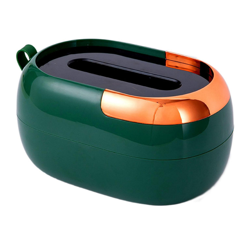 Tissue Holder Spring Design High Capacity Ergonomic Handle Dust-proof Storage PET Easy Access Napkin