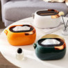 Tissue Holder Spring Design High Capacity Ergonomic Handle Dust-proof Storage PET Easy Access Napkin
