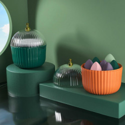 Cosmetics Storage Box with Transparent Lid Dust-proof Reusable Nordic Style Makeup Organizer Househo Cosmetics Storage Box with Transparent Lid Dust-proof Reusable Nordic Style Makeup Organizer Househo