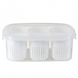 Fresh-keeping Box Plastic Storage Box Drainable Transparent Lid Food Preservation Plastic Food Organ Fresh-keeping Box Plastic Storage Box Drainable Transparent Lid Food Preservation Plastic Food Organ