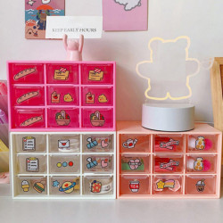 Storage Box 9 Grids Dust-proof Easy Clean Multi-functional Plastic Drawer Jewelry Box Household Supp Storage Box 9 Grids Dust-proof Easy Clean Multi-functional Plastic Drawer Jewelry Box Household Supp