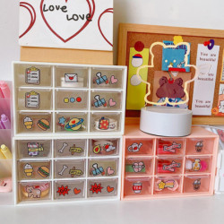 Storage Box 9 Grids Dust-proof Easy Clean Multi-functional Plastic Drawer Jewelry Box Household Supp Storage Box 9 Grids Dust-proof Easy Clean Multi-functional Plastic Drawer Jewelry Box Household Supp