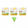 1 Set Food Storage Bag Food Grade Clear Leak Proof Reusable Moisture-proof Rice Flour Grain Sealed B