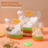 1 Set Food Storage Bag Food Grade Clear Leak Proof Reusable Moisture-proof Rice Flour Grain Sealed B