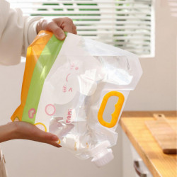 1 Set Food Storage Bag Food Grade Clear Leak Proof Reusable Moisture-proof Rice Flour Grain Sealed B 1 Set Food Storage Bag Food Grade Clear Leak Proof Reusable Moisture-proof Rice Flour Grain Sealed B