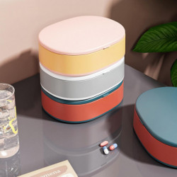 Pill Box 6 Grids Moisture-proof Avoid Light Good Sealing Large Capacity Hanging Design Jewelry Candy Pill Box 6 Grids Moisture-proof Avoid Light Good Sealing Large Capacity Hanging Design Jewelry Candy