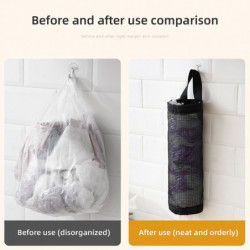 5pcs Hangable Garbage Bag Filtre Écran 31.5 X 11.5cm Multicolor Portable Pratique Nylon Durable Creative Kitchen [...]
