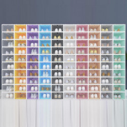 2Pcs Shoes Organizer Drawer Type Large Capacity Plastic Storage Cabinet Container for Cloakroom 2Pcs Shoes Organizer Drawer Type Large Capacity Plastic Storage Cabinet Container for Cloakroom