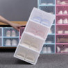2Pcs Shoes Organizer Drawer Type Large Capacity Plastic Storage Cabinet Container for Cloakroom