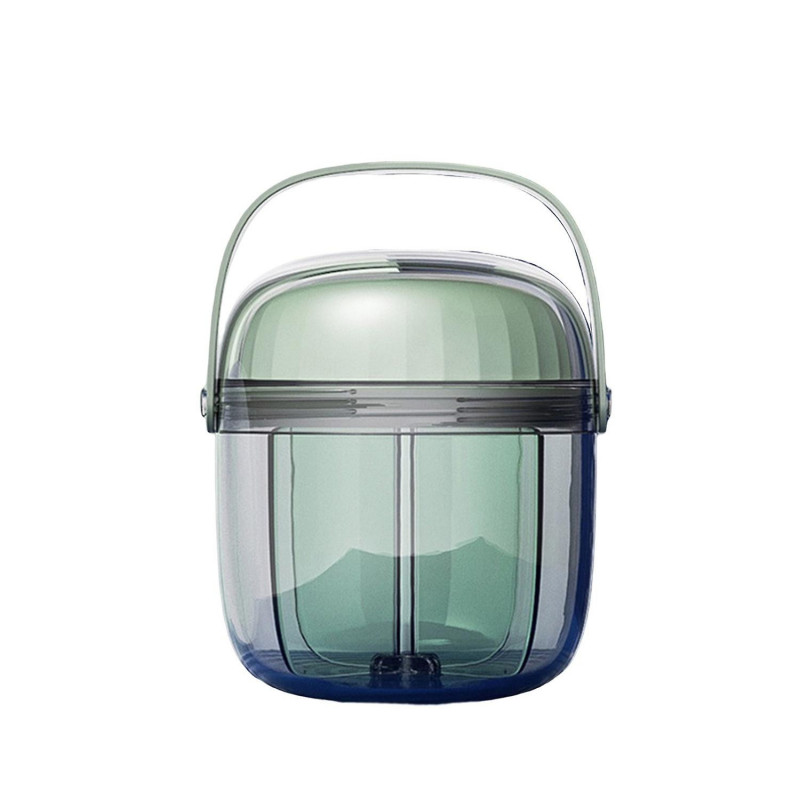 Pill Case Good Sealing Moisture-proof Transparent Visible Mini 4 Grid Weekly Rotary Pills Storage Bo