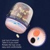 Pill Case Good Sealing Moisture-proof Transparent Visible Mini 4 Grid Weekly Rotary Pills Storage Bo