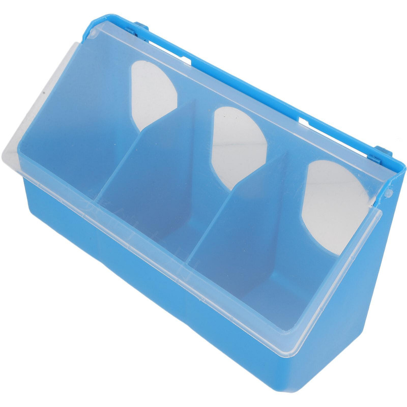 Hangable Pigeon Feeder Multi-grid Pigeon Food Storage Box Bird Cage Hanging Feeder