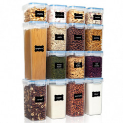Kitchen Storage Miscellaneous Grains Tank 15pcs Set Space Saving Containers Pp Airtight Plastic Food Organizer Kitchen Storage Miscellaneous Grains Tank 15pcs Set Space Saving Containers Pp Airtight Plastic Food Organizer