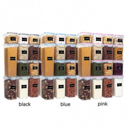 Kitchen Storage Miscellaneous Grains Tank 15pcs Set Space Saving Containers Pp Airtight Plastic Food Organizer Kitchen Storage Miscellaneous Grains Tank 15pcs Set Space Saving Containers Pp Airtight Plastic Food Organizer