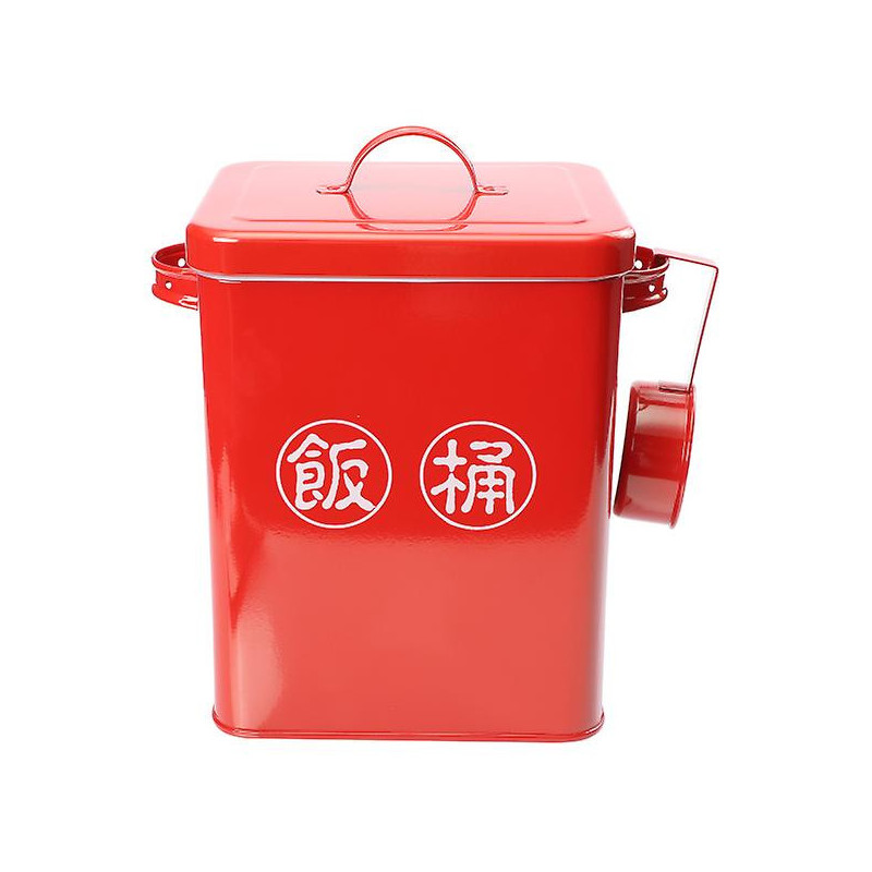 Pet Food Bucket Pet Food Barrel Moisture Proof Pet Food Box For Home (red)