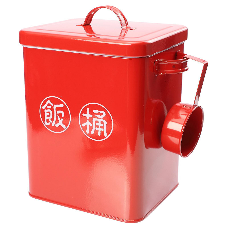 Pet Food Bucket Pet Food Barrel Moisture Proof Pet Food Box For Home (red)