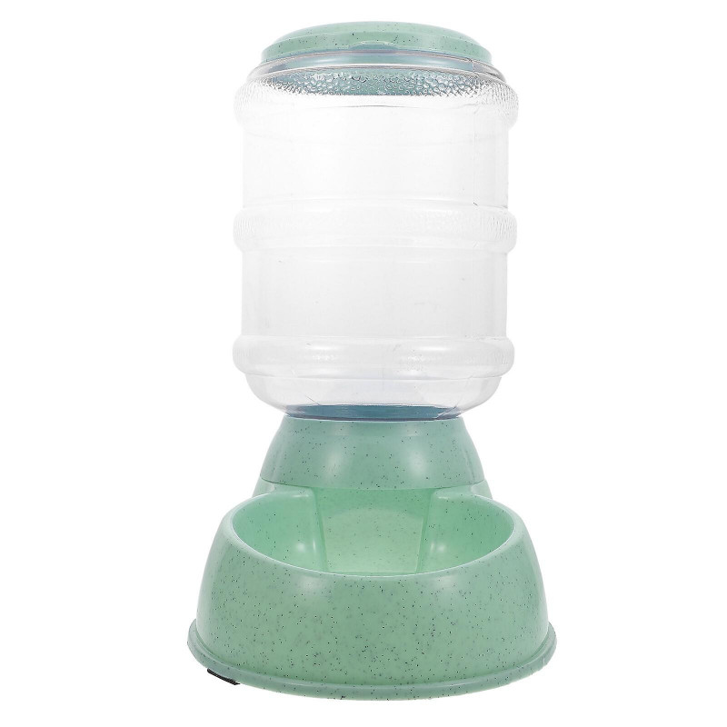 Plastic Pet Feeder Creative Automatic Pet Feeding Device Food Container (light Green)
