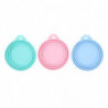 3pcs Silicone Pet Can Covers Fresh Keeping Can Lids Universal Cat Food Can Covers