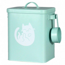 1 Set Of Cat Food Bucket Household Dog Food Box Convenient Cat Snack Bucket Iron Dog Snack Bin 1 Set Of Cat Food Bucket Household Dog Food Box Convenient Cat Snack Bucket Iron Dog Snack Bin