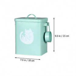 1 Set Of Cat Food Bucket Household Dog Food Box Convenient Cat Snack Bucket Iron Dog Snack Bin 1 Set Of Cat Food Bucket Household Dog Food Box Convenient Cat Snack Bucket Iron Dog Snack Bin