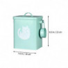 1 Set Of Cat Food Bucket Household Dog Food Box Convenient Cat Snack Bucket Iron Dog Snack Bin