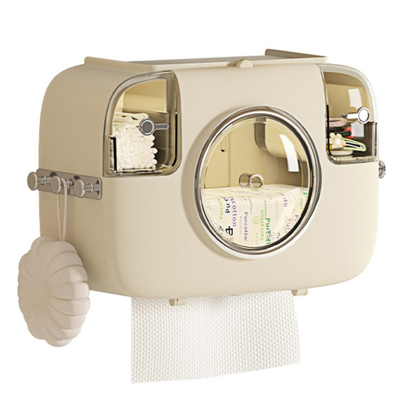 Simple Hexagons/Squared Disposable Washcloth Box Dust-proof Toilet Paper Storage Box for Kitchen Hom