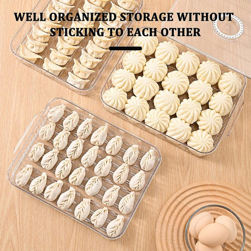 Household Timing Dumpling Box Large Capacity Food Fresh-keeping Box for Kitchen Household Timing Dumpling Box Large Capacity Food Fresh-keeping Box for Kitchen