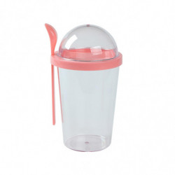 Récipients d’avoine de nuit réutilisables de grande capacité avec couvercle et cuillère, tasses à emporter pour [...]