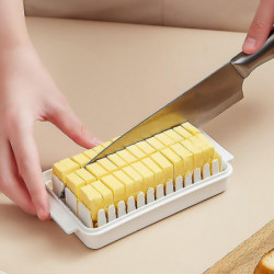 Protable Solid Butter Cutting Storage Box Kitchen Accessories Refrigerator Fresh Keeping Box Breakfast Cheese [...]