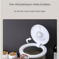 Pet rice barrel, sealed suitable for kitchen insect proof and moisture proof rice tank Pet rice barrel, sealed suitable for kitchen insect proof and moisture proof rice tank