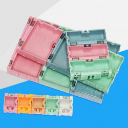 Bijoux Composant électronique Petit conteneur Stockage Boîte en plastique Pratique Bijoux Composant électronique Petit conteneur Stockage Boîte en plastique Pratique