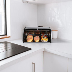 Boulangers en métal Rack Grande Capacité Porte-pain Grande Capacité Bac à pain Cuisine Boîte de stockage des [...]