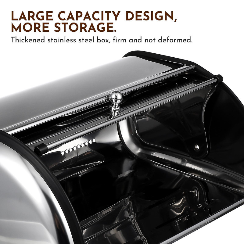 Boulangers en métal Rack Grande Capacité Porte-pain Grande Capacité Bac à pain Cuisine Boîte de stockage des [...]