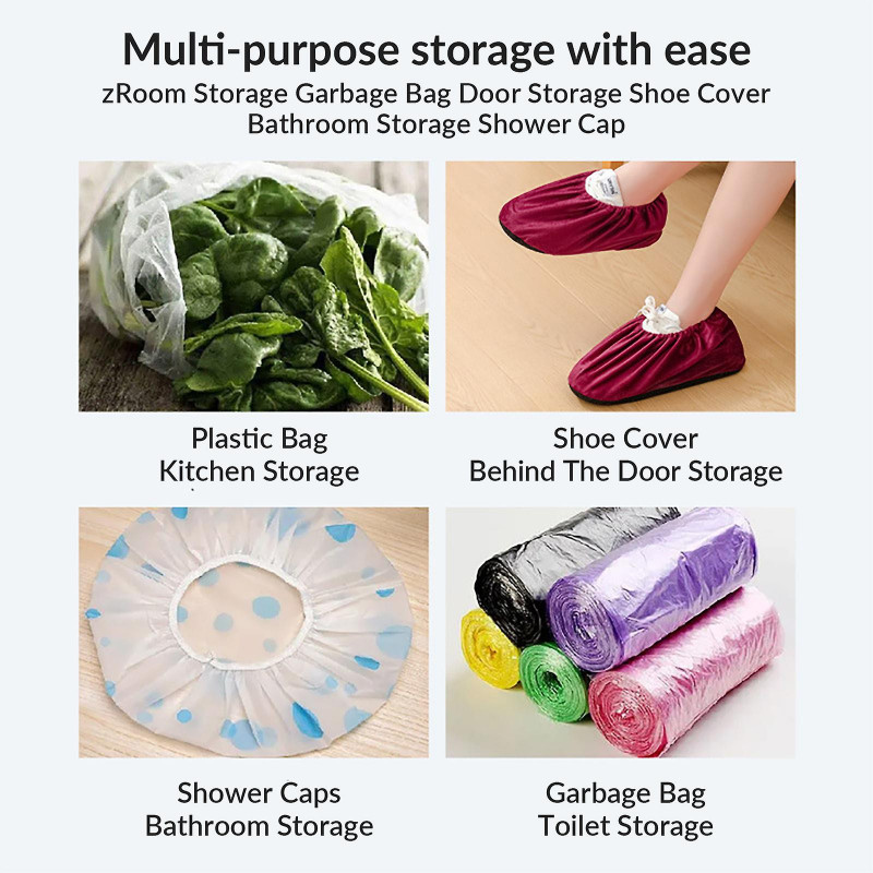 Plastic Bag Holder, Creative Floral Grocery Bag Holder Hanging Storage Bag Dispenser Foldable Breathable Washable [...]