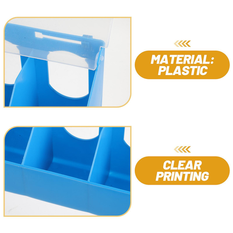 Hangable Pigeon Feeder Multi-grid Pigeon Food Storage Box Bird Cage Hanging Feeder