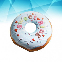 Tinplate Candy Boxes Donut Shaped Gift Storage Tank Biscuit Container Tea Leaves Scented Tea Organizer (blue) Tinplate Candy Boxes Donut Shaped Gift Storage Tank Biscuit Container Tea Leaves Scented Tea Organizer (blue)