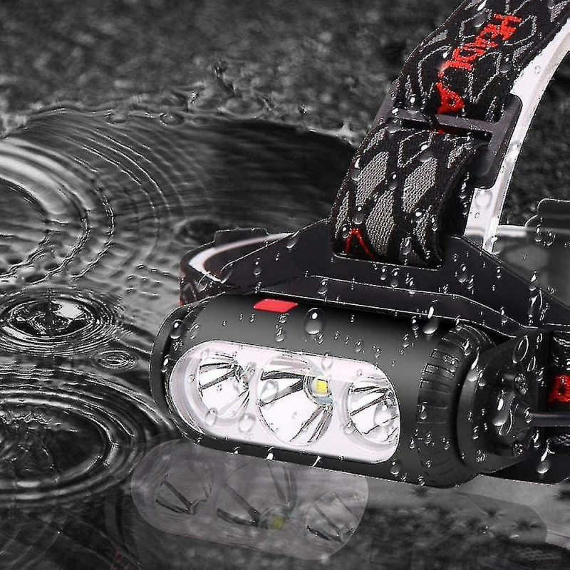 Lampe frontale rechargeable, puissantes lampes frontales led de 1000 lumens avec lumière rouge / verte / blanche [...]